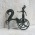 Bronze Chariot with Goddess Athena Statue - Handcrafted Geometric / Archaic Style Artwork