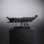 Ancient Greek Trireme Warship – Solid Bronze Galley with Ram & Oars Ancient Greek Trireme Warship – Solid Bronze Galley with Ram & Oars