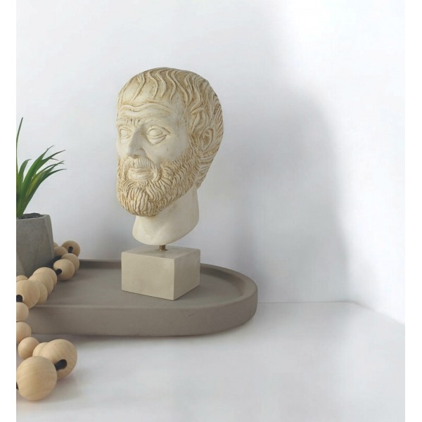 Greek philosopher Aristotle, bust