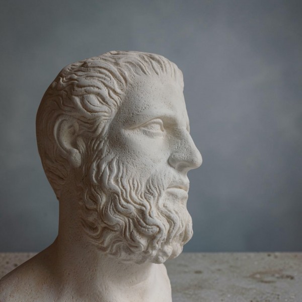 Head of a statue of Hippocrates