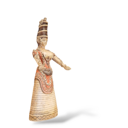 Minoan snake goddess figurine