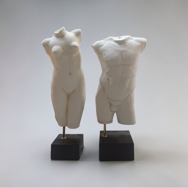 Classical Human Form Set | Male & Female Torso Fragments on BasesClassical Human Form Set | Male & Female Torso Fragments on Bases