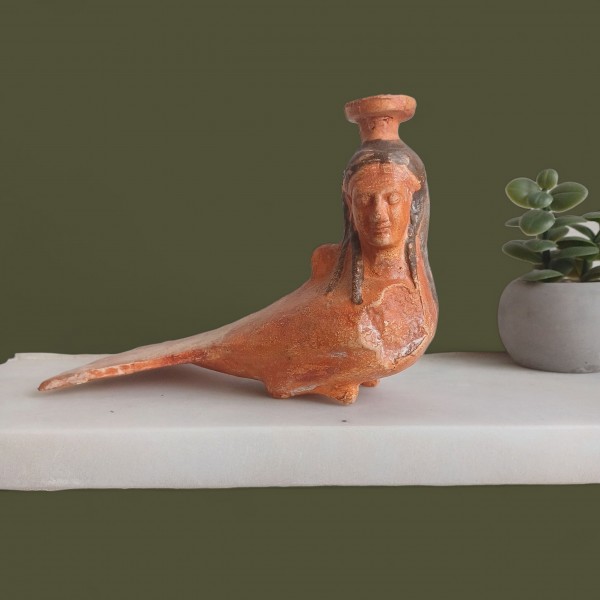 Replica of an Ancient Siren – Inspired by a Museum Piece from Sicily