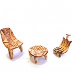 Terracotta chair table 