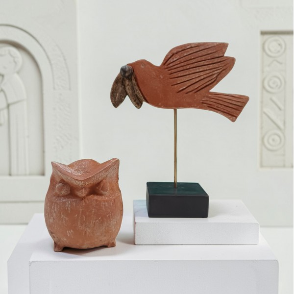 Spirit of Greece" Ceramic Set - Owl & Dove Spirit of Greece" Ceramic Set - Owl & Dove