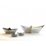 Handmade aluminum boats -Set of 4