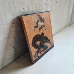 Ancient Greek Fresco – «The Wrestlers & Goddess Nike» (20x24 cm) Ancient Greek Fresco – «The Wrestlers & Goddess Nike» (20x24 cm)