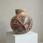 Corinthian Aryballos with Winged Figure and Rooster - Handcrafted Archaic Greek Vase