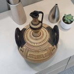 Ancient Greek Geometric Pyxis with Lid | Museum Replica