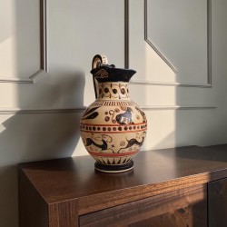 Ancient Greek Rhodian Oenochoe Jug – Wild Goat Style (7th Century BC)