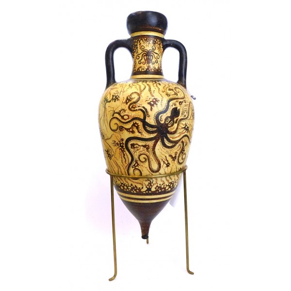 Minoan amphora on a bronze tripod