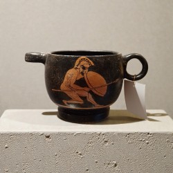 Red-Figure Skyphos - Centaur and Hoplite Depiction